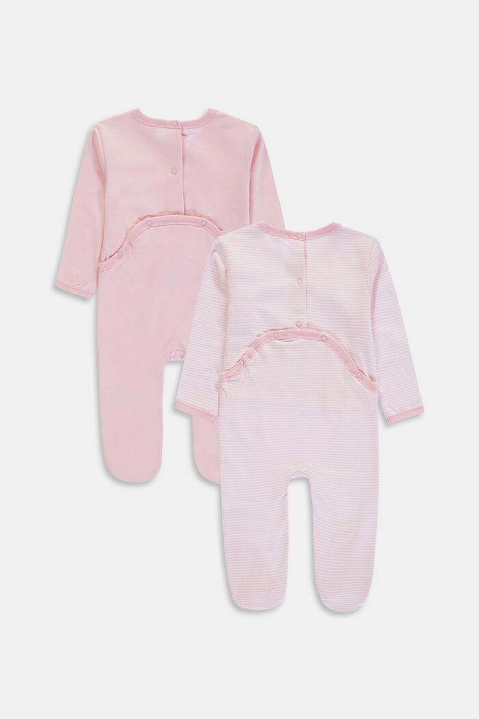 2-pack of rompers with organic cotton, BLUSH, detail image number 1