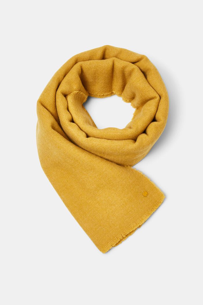 Oversized scarf, YELLOW, detail image number 0