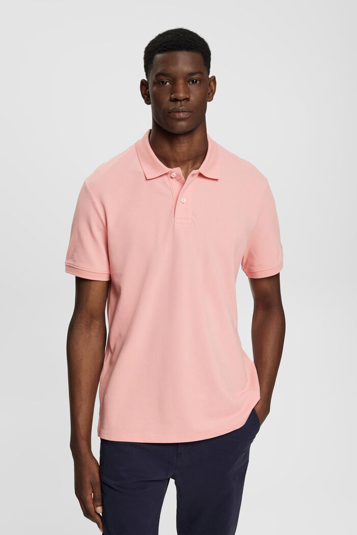 Slim fit polo shirt, PINK, detail image number 0
