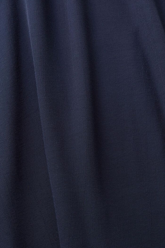 V-neck blouse of LENZING™ and ECOVERO™ viscose, NAVY, detail image number 4