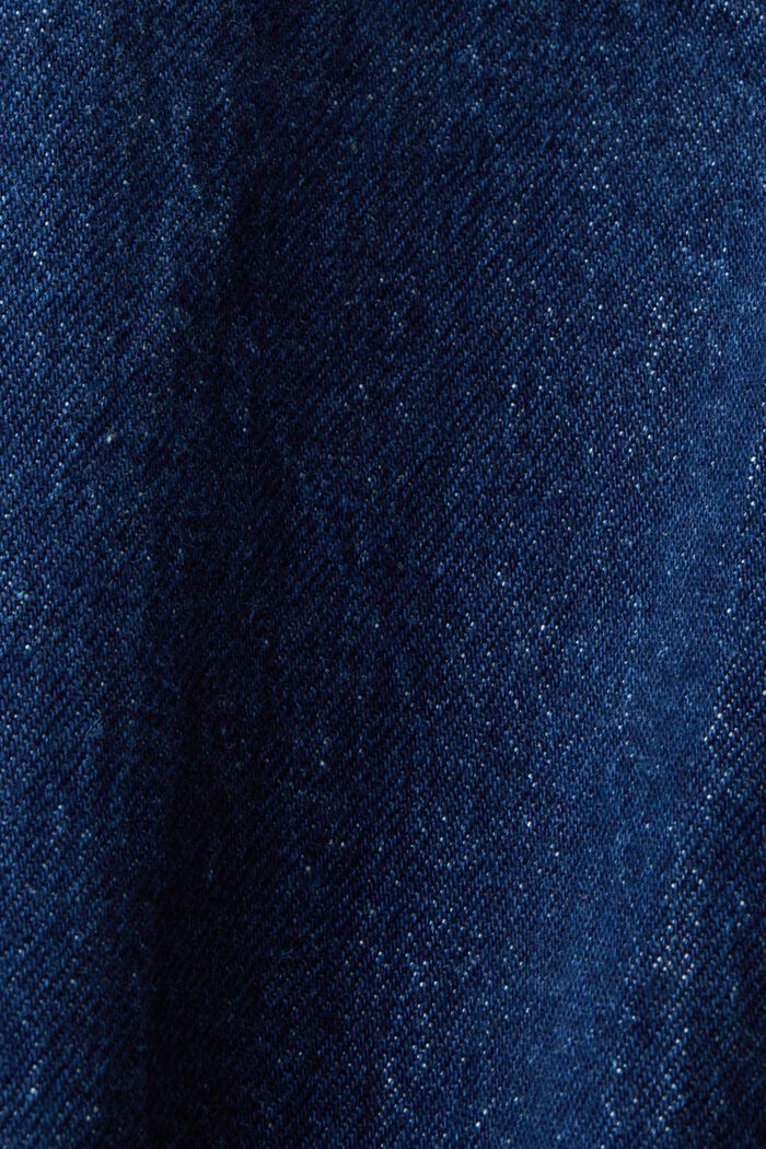 Jeans trucker jacket, stretch cotton, BLUE DARK WASHED, detail image number 5