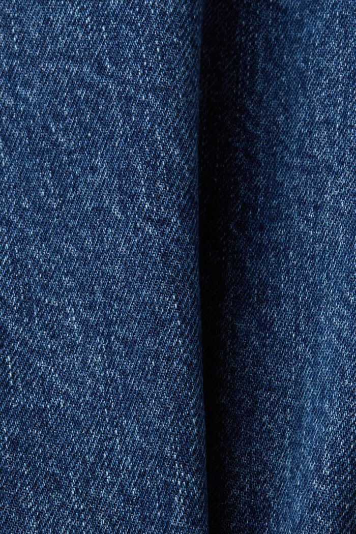 High-Rise Retro Straight Jeans, BLUE MEDIUM WASHED, detail image number 5