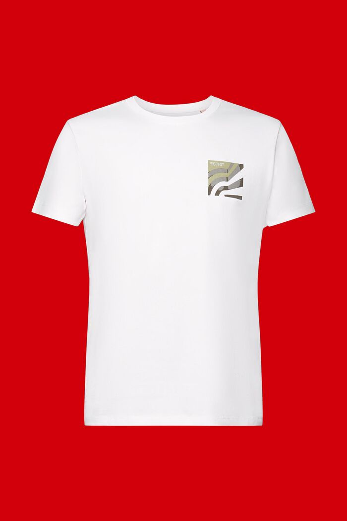 Crewneck t-shirt, 100% cotton, WHITE, detail image number 6