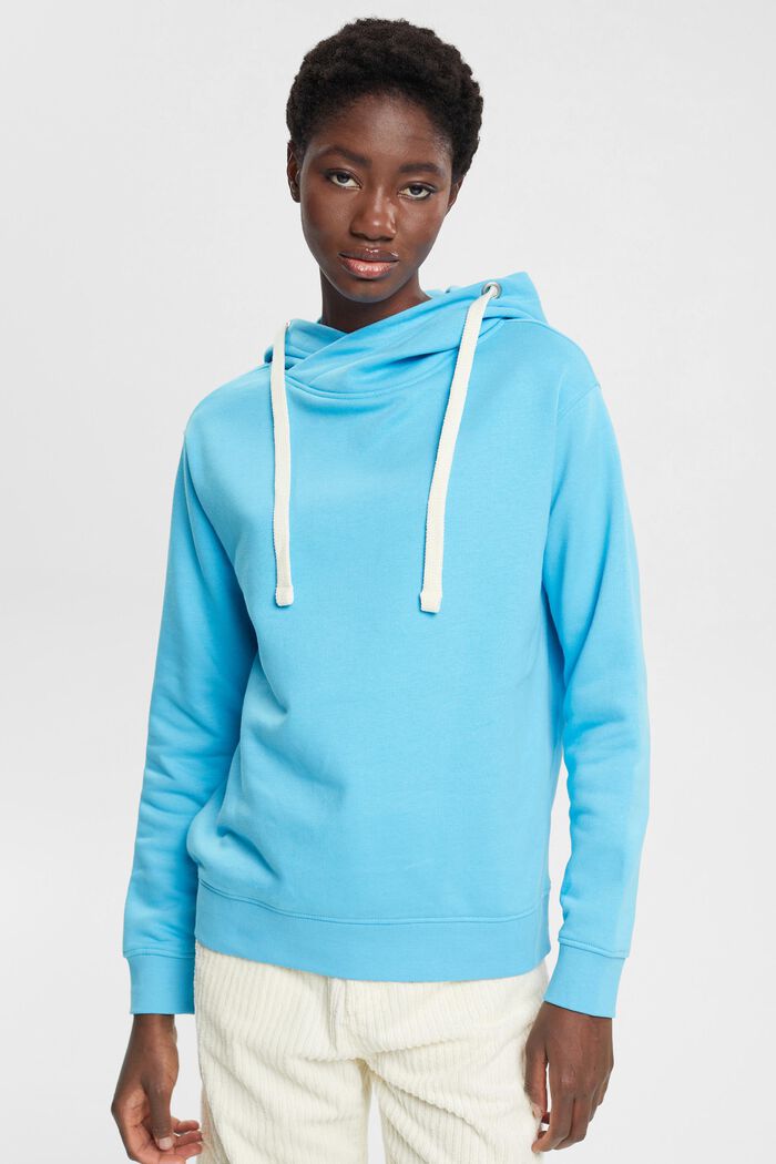 Hoodie sweatshirt, TURQUOISE, detail image number 0