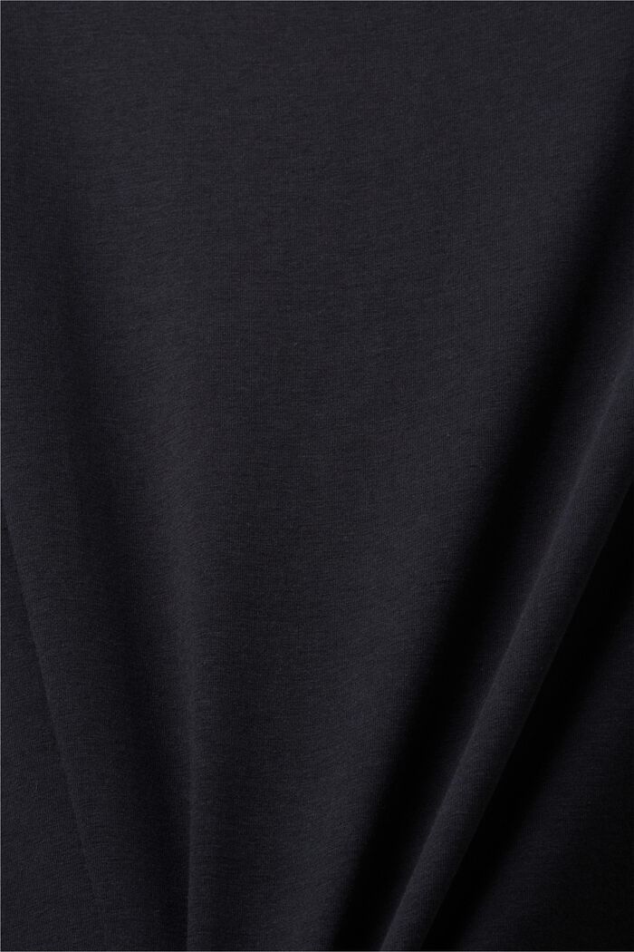 Cropped T-shirt, BLACK, detail image number 5