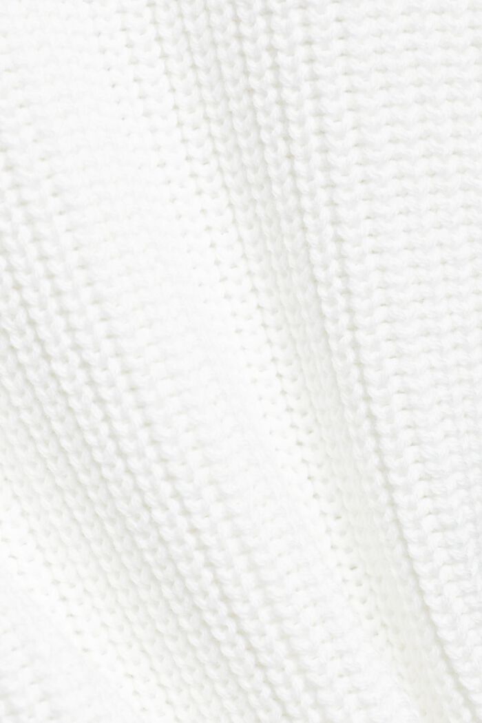 Cotton bomber cardigan, OFF WHITE, detail image number 5