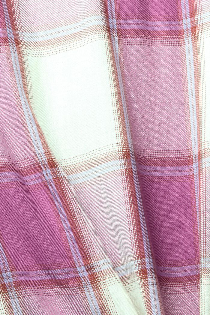 Checked cotton blouse, LILAC, detail image number 1