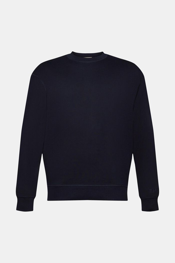 Sweatshirt with embroidered sleeve logo, NAVY, detail image number 5