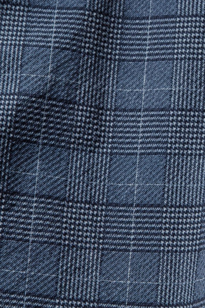 Zip-Up Hooded Plaid Jacket, NAVY, detail image number 5