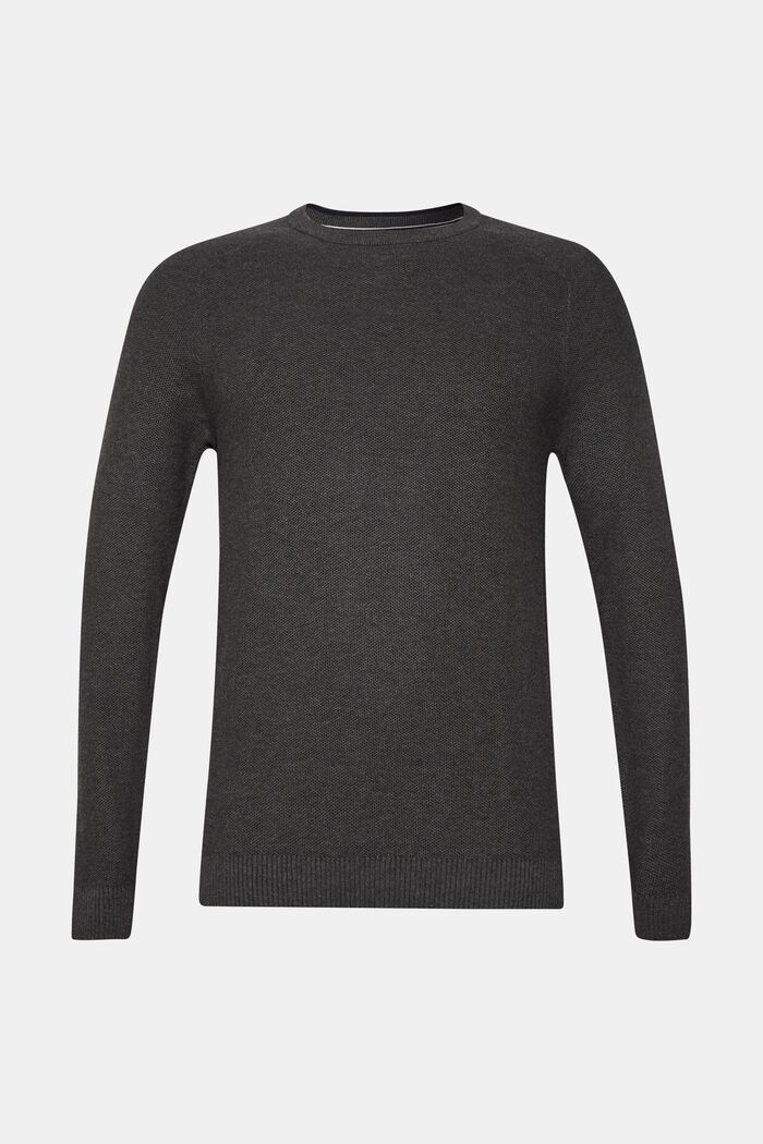 Piqué jumper, 100% cotton, DARK GREY, detail image number 0