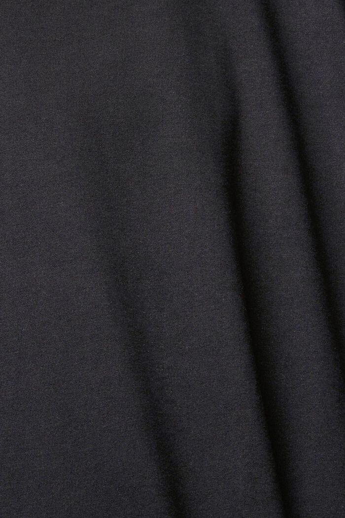 Long sweatshirt dress with a hood, BLACK, detail image number 1