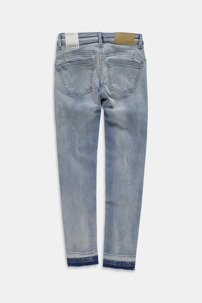 Jeans with an adjustable waistband, BLUE BLEACHED, detail image number 1