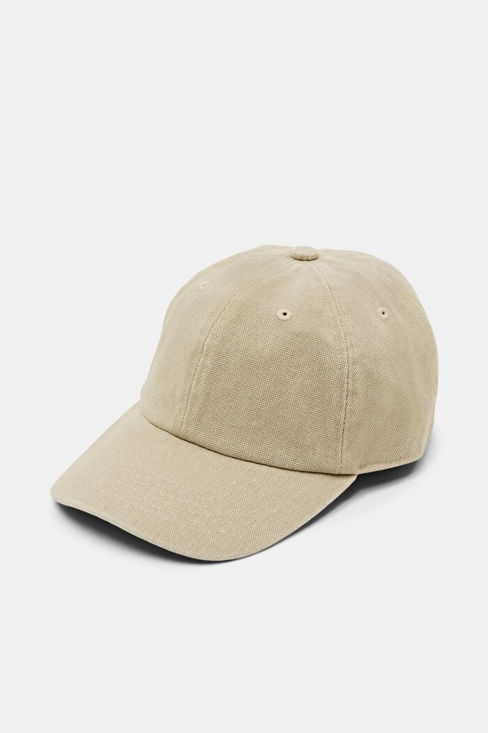 Canvas baseball cap, TAUPE, detail image number 0