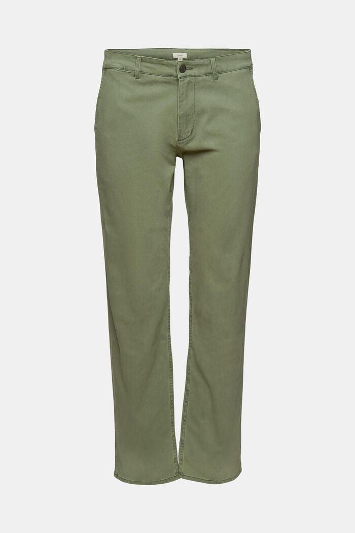 Cotton chinos, GREEN, detail image number 7