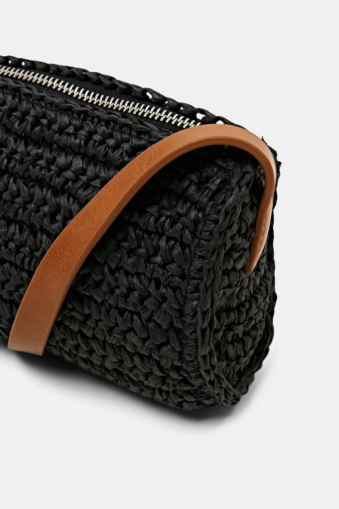 Crochet Shoulder Bag, BLACK, detail image number 1
