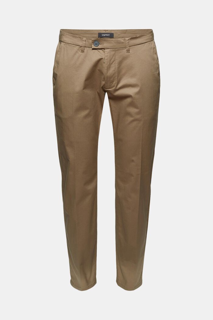 Stretch chinos with organic cotton