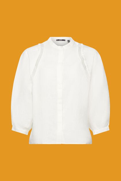 Woven linen blouse