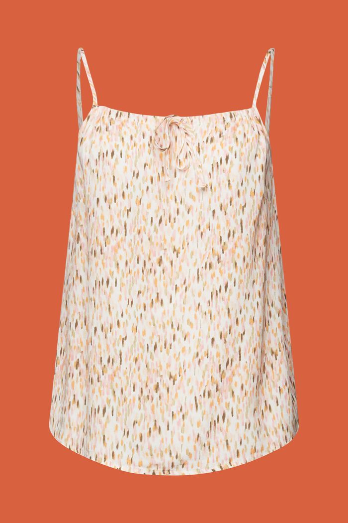 Strappy top with all-over print, PEACH, detail image number 6