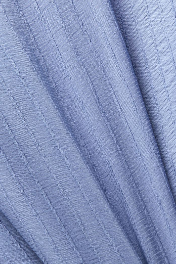 Textured Long-Sleeve Blouse, BLUE LAVENDER, detail image number 5