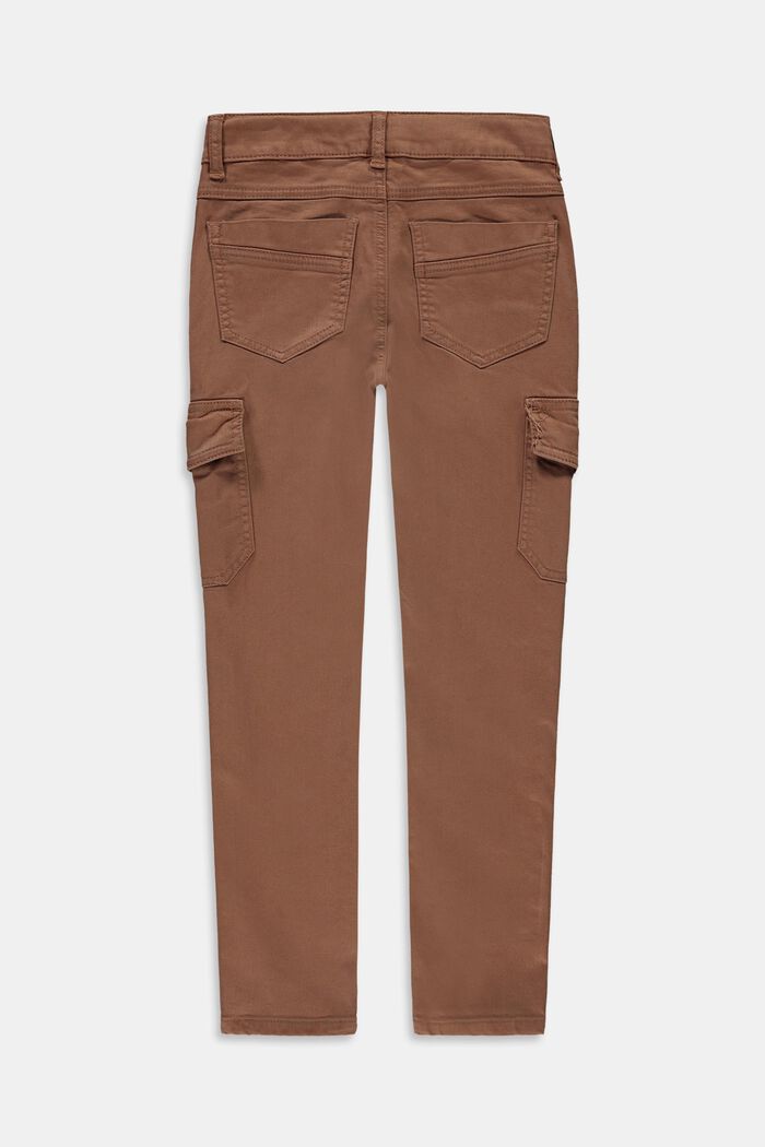 Cotton cargo trousers with an adjustable waistband