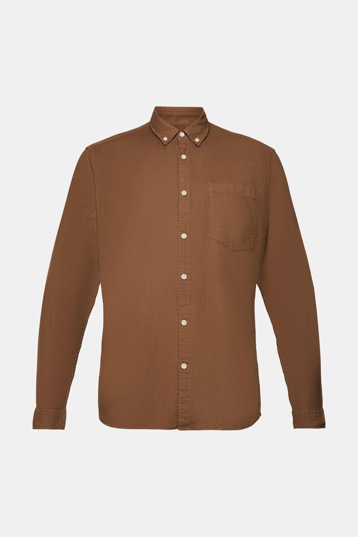 Button down cotton shirt, BARK, detail image number 5