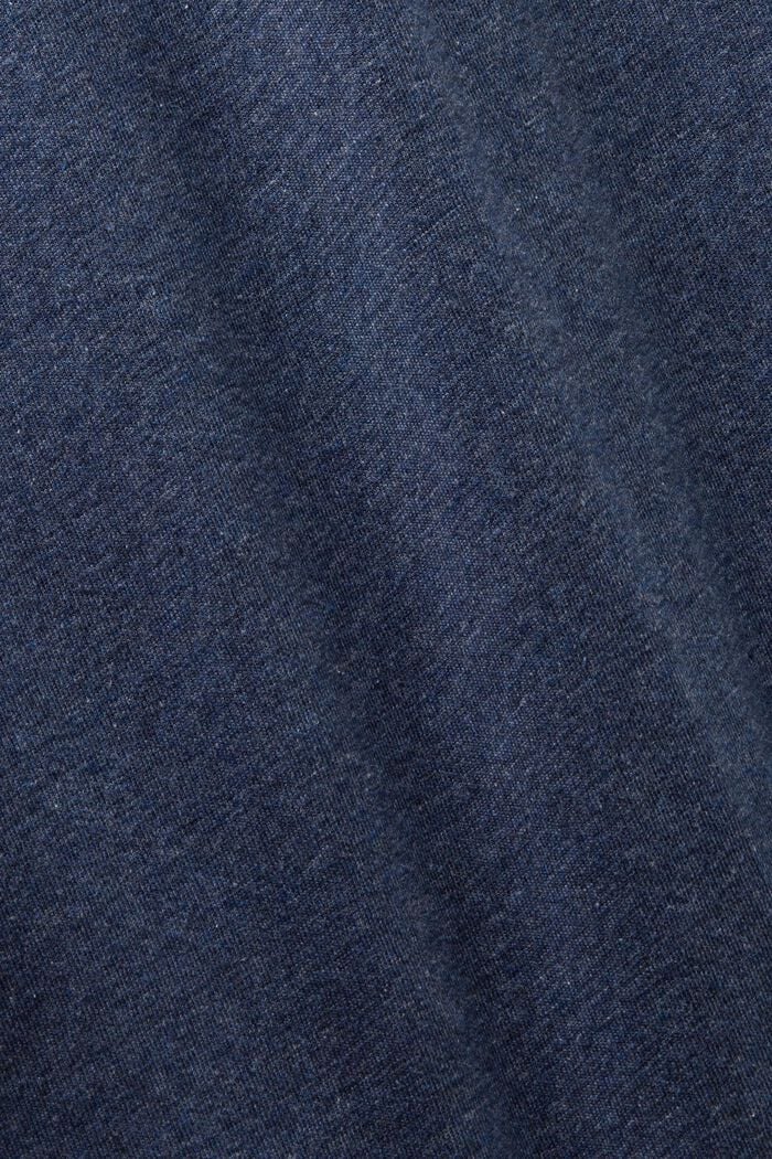 Melange Polo Shirt, NAVY, detail image number 4