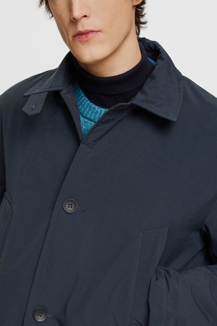 Long mac coat, PETROL BLUE, detail image number 2