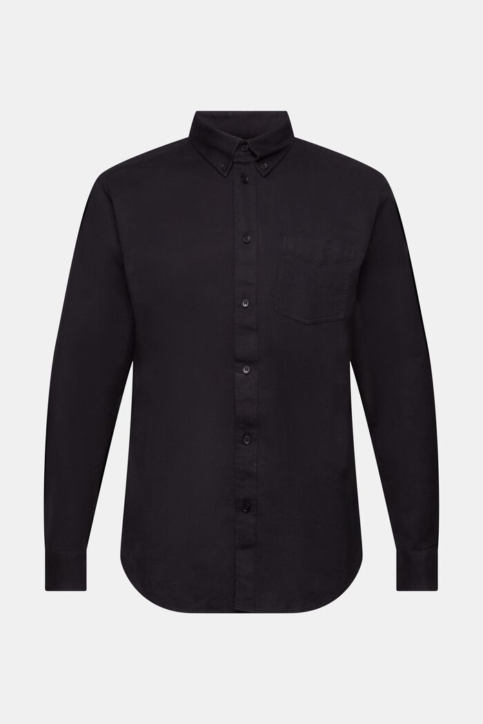 Twill Regular Fit Shirt, BLACK, detail image number 6