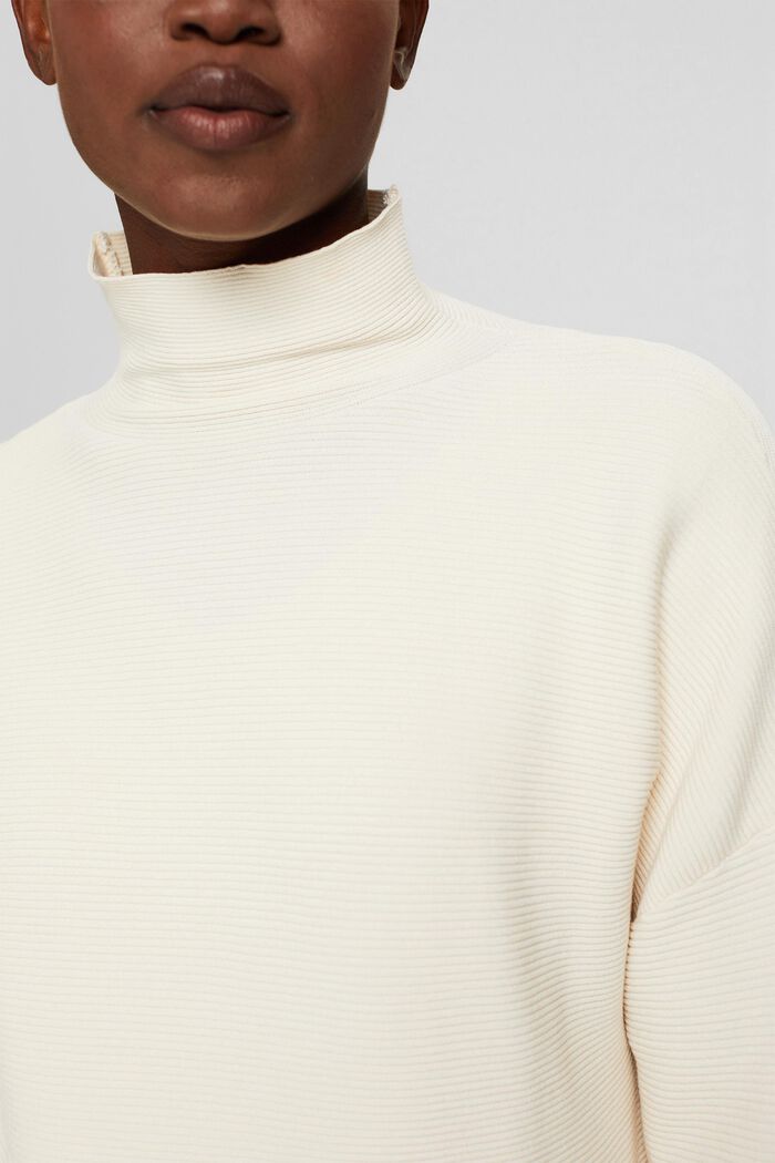 Ribbed jumper with LENZING™ ECOVERO™