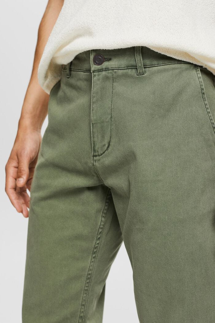 Cotton chinos, GREEN, detail image number 2